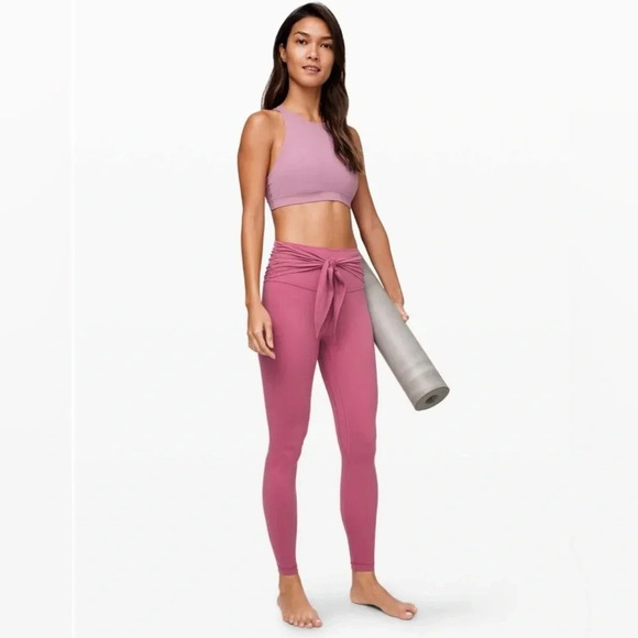 Lululemon Align Pant 28" *Wrap  Waist Moss Rose - Picture 2 of 11